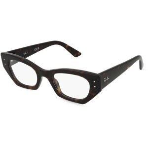 Luxottica Fashion Brillen Vertriebs GmbH Ray-Ban 0RX7330 ZENA Unisex-Brille inkl. Gläser Vollrand Quadratisch Kunststoff-Gestell 49/22/145, Havanna