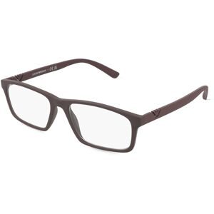 Luxottica Fashion Brillen Vertriebs GmbH Emporio Armani EA3213 Herren-Brille inkl. Gläser Vollrand Quadratisch Acetat-Gestell 56/17/145, Braun