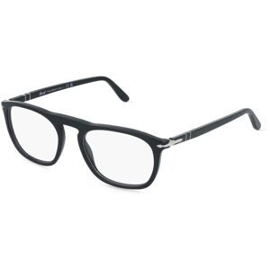 Luxottica Fashion Brillen Vertriebs GmbH Persol PO3391V Unisex-Brille inkl. Gläser Vollrand Quadratisch Acetat-Gestell 51/19/145, Schwarz