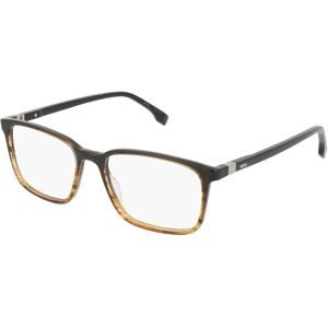 Safilo SpA Boss 1436 Damen-Brille inkl. Gläser Halbrand Quadratisch Metall-Gestell 55/16/145, Braun