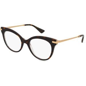 Luxottica Fashion Brillen Vertriebs GmbH Dolce&Gabbana 0DG3392 Damen-Brille inkl. Gläser Vollrand Butterfly Acetat-Gestell 52/20/145, Weiß