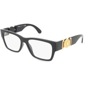 Luxottica Fashion Brillen Vertriebs GmbH Versace VE3368U Herren-Brille inkl. Gläser Vollrand Quadratisch Kunststoff-Gestell 55/17/140, Schwarz