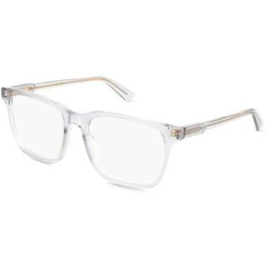 Kering Eyewear Spa Gucci GG1120O Unisex-Brille inkl. Gläser Vollrand Eckig Acetat-Gestell 55/19/145, Blau