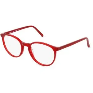 NEWAY Killine (Macao Commercial Offshore) Lt Fielmann JIL 005 RN RILEY Unisex-Brille inkl. Gläser Vollrand Panto Acetat-Gestell 50/19/135, Rot