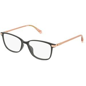 Safilo GmbH Polaroid PLD D460/G Unisex-Brille inkl. Gläser Vollrand Cat Eye Kunststoff-Gestell 53/16/145, Schwarz