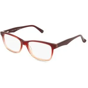 C&S CO. LTD. Fielmann ABC 077 FLEX CL KAREN Damen-Brille inkl. Gläser Vollrand Quadratisch Acetat-Gestell 53/16/140, Rot