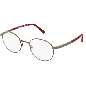 Marcolin Deutschland GmbH Timberland TB1724 Unisex-Brille inkl. Gläser Vollrand Rund Edelstahl-Gestell 50/21/145, Grün