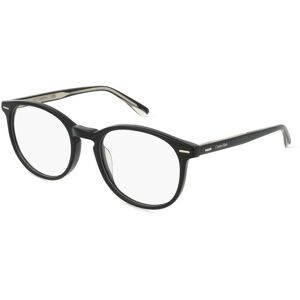 Marchon Germany GmbH Calvin Klein CK22504 Unisex-Brille inkl. Gläser Vollrand Panto Acetat-Gestell 52/19/140, Schwarz