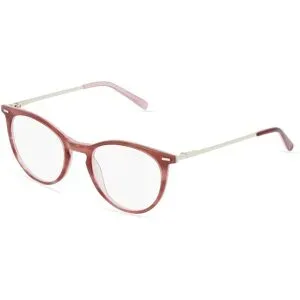 Bossin Eyewear Fielmann BC 002 FLEX CL Damen-Brille inkl. Gläser Vollrand Panto Acetat-Gestell 48/18/135, Pink