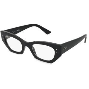 Luxottica Fashion Brillen Vertriebs GmbH Ray-Ban 0RX7330 ZENA Unisex-Brille inkl. Gläser Vollrand Quadratisch Kunststoff-Gestell 49/22/145, Schwarz