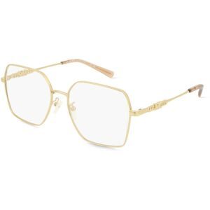 Luxottica Fashion Brillen Vertriebs GmbH Michael Kors 0MK3082D YUNAN Damen-Brille inkl. Gläser Vollrand Quadratisch Metall-Gestell 55/17/145, Gold