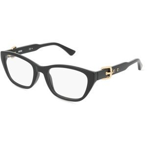 Safilo GmbH Moschino 608 Damen-Brille inkl. Gläser Vollrand Quadratisch Kunststoff-Gestell 51/19/140, Schwarz