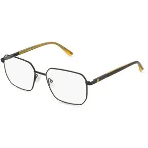 Wenzhou Lanson International Co., Ltd. Fielmann LN 079 FLEX CL JUSTUS Herren-Brille inkl. Gläser Vollrand Geometrisch Edelstahl-Gestell 55/18/145, Schwarz