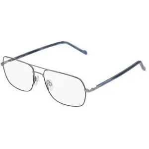 Design Eyewear Group Germany GmbH Fielmann 2207 CL Unisex-Brille inkl. Gläser Vollrand Quadratisch Metall-Gestell 57/16/150, Blau