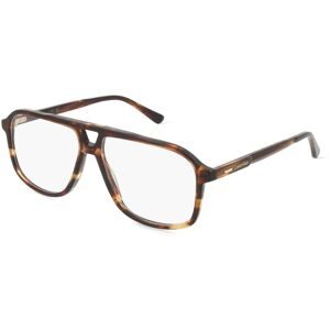 Marchon Germany GmbH Calvin Klein CK24518 Unisex-Brille inkl. Gläser Vollrand Pilot Acetat-Gestell 57/13/145, Braun