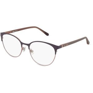 Safilo GmbH Fossil 7041 Unisex-Brille inkl. Gläser Vollrand Panto Metall-Gestell 52/17/145, Grau