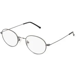 Wenzhou Bada Optical Co. , LTD Fielmann BD 350 PANTO CL Unisex-Brille inkl. Gläser Vollrand Panto Edelstahl-Gestell 50/20/145, Grau