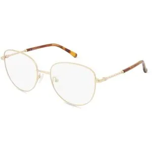 Wenzhou Bada Optical Co. , LTD Fielmann BD 567 FA GLORIA Damen-Brille inkl. Gläser Vollrand Butterfly Edelstahl-Gestell 53/18/135, Gold