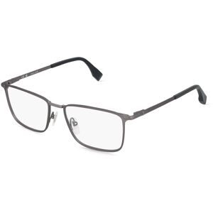 DE RIGO Vision D.A.CH. GmbH Police VPLR64 Herren-Brille inkl. Gläser Vollrand Geometrisch Metall-Gestell 54/17/145, Grau