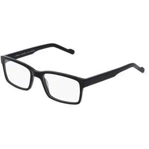 Wenzhou Lanson International Co., Ltd. Fielmann LN 040 FLEX CL Herren-Brille inkl. Gläser Vollrand Quadratisch Acetat-Gestell 56/20/145, Schwarz
