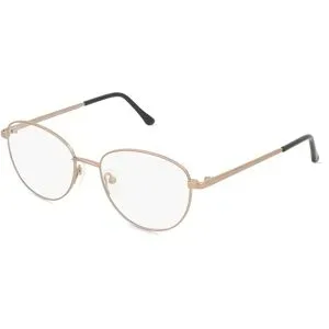 Zhangzhou Agilton Optical Co., Ltd. Fielmann MC 603 CL Damen-Brille inkl. Gläser Vollrand Oval Edelstahl-Gestell 51/17/135, Gold