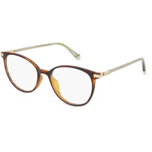Safilo GmbH Polaroid PLD D459/G Damen-Brille inkl. Gläser Vollrand Cat Eye Kunststoff-Gestell 52/17/145, Havanna
