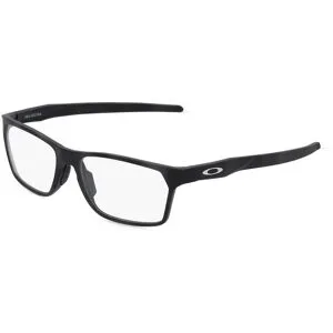 Luxottica Fashion Brillen Vertriebs GmbH Oakley OX8032 Herren-Brille inkl. Gläser Vollrand Quadratisch Kunststoff-Gestell 55/16/141, Schwarz