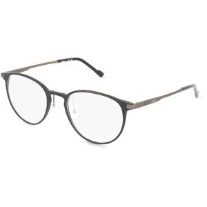 Marchon Germany GmbH Zeiss ZS25174 Herren-Brille inkl. Gläser Vollrand Oval Metall-Gestell 51/20/145, Schwarz