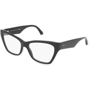 Luxottica Fashion Brillen Vertriebs GmbH Jimmy Choo JC3021H Damen-Brille inkl. Gläser Vollrand Cat Eye Acetat-Gestell 54/17/140, Schwarz