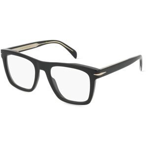Safilo GmbH David Beckham DB 7020 Herren-Brille inkl. Gläser Vollrand Quadratisch Acetat-Gestell 51/20/145, Schwarz
