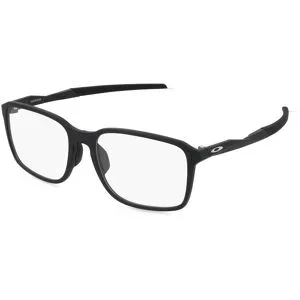 Luxottica Fashion Brillen Vertriebs GmbH Oakley OX8145D INGRESS Herren-Brille inkl. Gläser Vollrand Quadratisch Kunststoff-Gestell 56/18/144, Schwarz