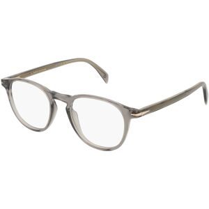Safilo GmbH David Beckham DB 1018 Herren-Brille inkl. Gläser Vollrand Panto Acetat-Gestell 49/20/150, Braun