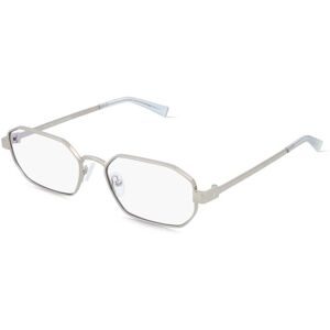 Tree Distribution GmbH Le Specs LBL2624908 MYTHIC Unisex-Blaulichtfilterbrille ohne Sehstärke Vollrand Geometrisch Metall-Gestell, Silber