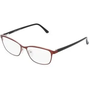 Suncute Industries Co., Ltd. Fielmann MC 509 FLEX CL Damen-Brille inkl. Gläser Vollrand Quadratisch Metall-Gestell 53/15/135, Braun