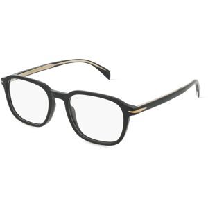 Safilo GmbH David Beckham DB 1084 Herren-Brille inkl. Gläser Vollrand Quadratisch Acetat-Gestell 51/19/150, Schwarz
