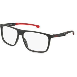 Safilo GmbH Carrera CARDUC 032 Herren-Brille inkl. Gläser Vollrand Quadratisch Kunststoff-Gestell 58/14/140, Schwarz