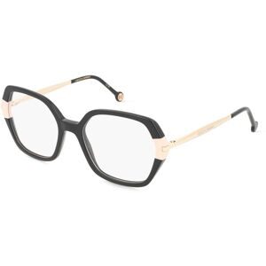 Safilo GmbH Carolina Herrera HER 0310 Damen-Brille inkl. Gläser Vollrand Quadratisch Acetat-Gestell 54/19/140, Schwarz