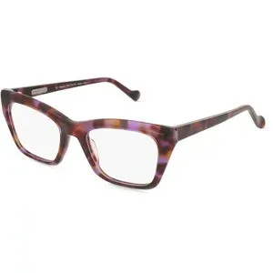 De Lotto s.r.l. Fielmann Elementra EMT 002 RN Damen-Brille inkl. Gläser Vollrand Butterfly Acetat-Gestell 52/19/145, Havanna