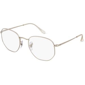 Luxottica Fashion Brillen Vertriebs GmbH Ray-Ban RX6448 Unisex-Brille inkl. Gläser Vollrand Quadratisch Metall-Gestell 54/21/145, Silber
