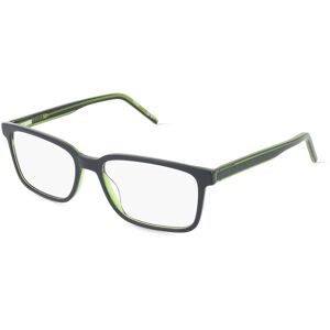 Safilo SpA Hugo HG 1245 Herren-Brille inkl. Gläser Vollrand Quadratisch Acetat-Gestell 56/17/145, Blau