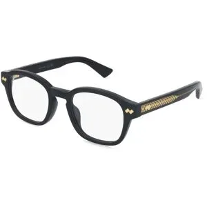 Kering Eyewear Spa Bottega Veneta BV1445OA Unisex-Brille inkl. Gläser Vollrand Rund Acetat-Gestell 51/22/145, Schwarz