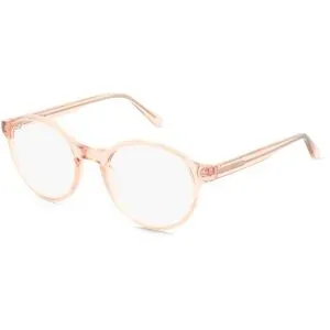 Wenzhou Lidong Optical Manufacture Co., Ltd. Fielmann LD 040 CL CHRIS Unisex-Brille inkl. Gläser Vollrand Rund Acetat-Gestell 48/20/145, Pink