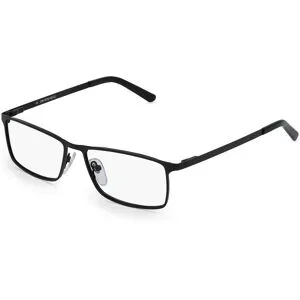 Optic Prima HK Fielmann OPH 9776 FLEX CL Herren-Brille inkl. Gläser Vollrand Quadratisch Edelstahl-Gestell 54/15/140, Schwarz