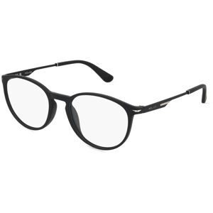 DE RIGO Vision D.A.CH. GmbH Police VPLL63 Herren-Brille inkl. Gläser Vollrand Panto Acetat-Gestell 52/19/145, Schwarz