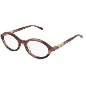 Kering Eyewear Spa Gucci GG2153O Damen-Brille inkl. Gläser Vollrand Rund Acetat-Gestell 51/19/140, Havanna