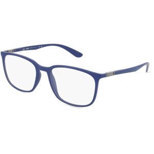 Luxottica Fashion Brillen Vertriebs GmbH Ray-Ban RX7199 Unisex-Brille inkl. Gläser Vollrand Quadratisch Kunststoff-Gestell 52/18/145, Blau