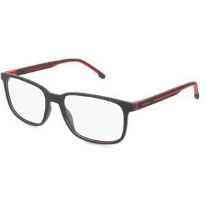 Safilo GmbH Carrera 8916 Unisex-Brille inkl. Gläser Vollrand Eckig Kunststoff-Gestell 55/17/145, Schwarz