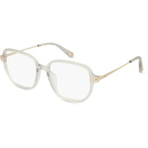 Kering Eyewear Spa Chloé CH0218OA Unisex-Brille inkl. Gläser Vollrand Quadratisch Acetat-Gestell 55/18/145, Grau