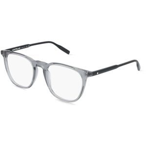 Kering Eyewear Spa Montblanc MB0010O Herren-Brille inkl. Gläser Vollrand Eckig Acetat-Gestell 51/20/145, Grau