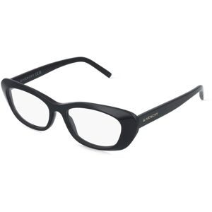 Thélios GIVENCHY GV50097I CITY Damen-Brille inkl. Gläser Vollrand Cat Eye Acetat-Gestell 53/16/145, Schwarz
